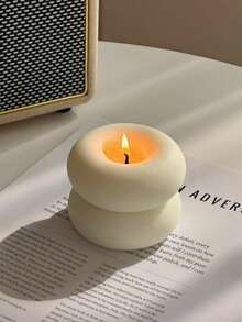 1/2/3Pcs Handmade Donut Candle, Holiday Decor, Creative Handicraft Gift, Aromatherapy Candle Ornament, Birthday Present, Cute Decoration, Photography Prop, Valentine's Day Gift, Mother's Day Gift, Creative Ornament, Shaped Candle, Home Decor, Dining Table Decor, Christmas Decoration