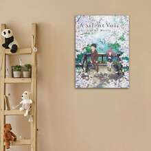 Framed 1pc A Silent Voice Anime Movie Poster, High-Quality Canvas Print, Artistic Wall Decor For Living Room And Bedroom - Framed - View 3