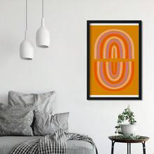1PC Retro Style Arc Decor Art Canvas Print, Painting, Artistic Poster, With Canvas For Living Room, Bedroom, Office, Dining Room, Bar Decor, Perfect Gift And Decoration [Unframed] - Multicolor - View 2
