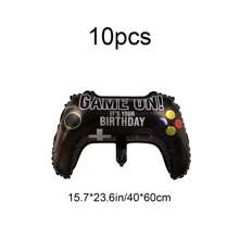 10 Pcs Video Game Party Balloons, Giant Video Game Controller Mylar Foil Balloons Game On Balloons For Gaming Theme Birthday Party Video Game BabyShower Decorations Supplies