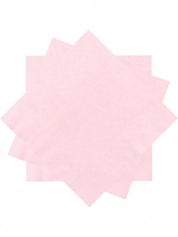 20/40/80 pièces Serviettes de cocktail roses, serviettes de la Saint-Valentin, serviettes roses jetables pour dessert, serviettes de fête roses pâles pour anniversaire, mariage, 12,7 x 12,7 cm (légère différence de couleur)