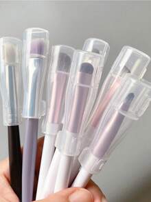 1/3/5件套化妆刷、可重复使用的旅行化妆刷套、化妆品防尘套、化妆海绵收纳盒、塑料化妆搅拌器、化妆刷套、化妆粉扑盒、大号粉扑分配盒、三角形化妆垫盒