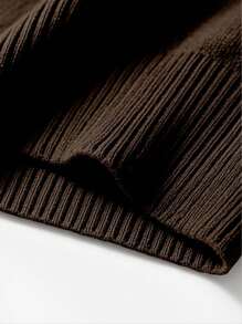 Men's Solid Color Long Sleeve Casual Fitted Zip-Up Stand Collar Sweater