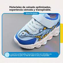 Zapatilla De Tenis Con Luz Led Para Niños Y Niñas Ocio - Azul - Ver 10