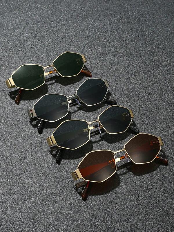 1pc/2pcs/3pcs Women Metallic Frame Diamond Fashion Glasses, Suitable For Daily Wear, Travel, Vacation, Beach