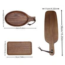 檀香木托盘，木质餐盘，甜点盘，小吃盘，茶盘，寿司盘，浅盘，早餐盘，适用于甜点，小吃，下午茶，杯垫，开胃菜，寿司，下午茶。毕业季，返校季，婚礼托盘，父亲节。适合全年使用的木质托盘。