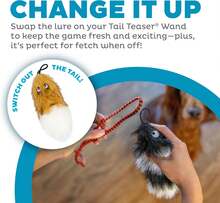 Outward Hound Tail Teaser Replacement Lure For Dog Teaser Wand, Black - Brown - View 2