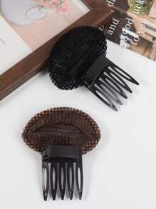 1/2pcs Fashionable Thickening Invisible Foam Puff Hair Booster Device, Bangs Styling Clip, Hair Accessories For Women ,Comb Hair ,Hair Styling Tools