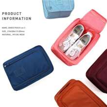 Multifunctional Portable Folding Waterproof Travel Shoes Storage Bag Pouch Organizer For Easy Carry And Storage