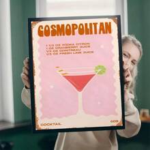 1pc/3PCS Colorful Canvas Painting Of Cocktail Drinks, Good Posters And Prints, Wall Art Patterns Suitable For Living Room Home Decoration Gifts, Bedroom Decorative Paintings, Unframed Paintings, Framed Paintings, Minimalist Art, Fresh And Simple Art.