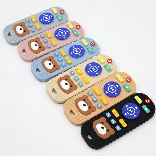 New Upgraded Cartoon Bear Teether, Realistic Teething Toy, Safe Silicone Chew Toy For Babies During Teething Period