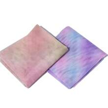 1 pièce Chemin de table dégradé arc-en-ciel - élégant rose pastel à bleu en tissu transparent en polyester, convient pour le mariage, les vacances, l'anniversaire, la table de café et la décoration de la table de cuisine