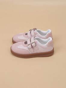 女童双扣休闲鞋，夏季新款儿童时尚百搭运动鞋 - 粉色 - 查看 3