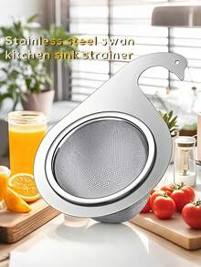 Rustic Sink Strainer With Handle, 201 Stainless Steel Kitchen Sink Drain Filter, Uncharged, For Dining & Indoor Use, Abrasion Resistant, Rust Resistant - Multicolor - View 9