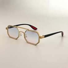 1 Unisex metallische geometrische Rahmen kleine/mittlere Mode Dekorative Lässig Brille