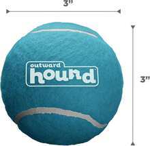 Outward Hound Squeaker Ballz Fetch Dog Toy, Medium - 4 Pack