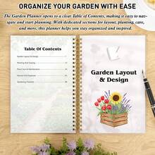 A5 花园规划师：每月清单、布局和设计技巧、种植和播种指南、植物护理追踪器 - 终极园艺笔记本，适合初学者和专家，螺旋装订，116 页，学校用品，返校 - 綠色 - 查看 3
