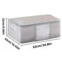 3 Pieces Of Holiday Decoration Storage, Clothes And Closet Storage, Clothes Quilts, Blankets, Storage Bags, Folding Zipper Storage Boxes, Large-Capacity Clothes Storage Boxes, Gray With Handles. Boy Valentine Heart Women's Valentinebedroom,Organizer,Organiser,Home Storage,White T Shirt Women,Black Pants Women,Ladies Winter Clothes,Dress,Winter Clothes For Ladies,Elegant Woman Dresses,White Shirt For Ladies,Long Sleeve,White Jumpsuit For Women,Spring Dresses For Women,Spring Outfits For Women,Spring,Spring Clothes,Minimalist,Summer Tops - Grey - View 17