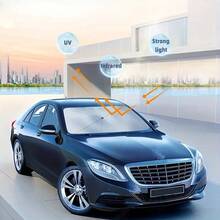 1 Stück schwere, silberne Titanium Wärmeisolierung & UV-Schutz Sonnenschutz für die Windschutzscheibe, passend für reguläre SUVs/Geländefahrzeuge, Autosonnenschutz, schützt Ihr Auto vor Sonneneinstrahlung, geeignet für Sommer & Regenzeit (Zufällige Farbe) - Verschiedenfarbig - Übersicht 7