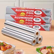 1 Roll Of Heavy-Duty Aluminum Foil, 20 Meters (66.9 Inches) - Durable, Non-Stick Baking, Grilling And Oven-Use Aluminum Foil, Suitable For Holiday Cooking And Baking, Food-Contact Material, Essential For Holiday Cooking | Heavy-Duty Aluminum Foil | Non-Stick Surface, Aluminum Foil Roll