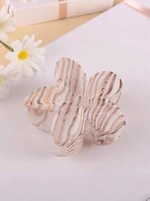 1pc/6pcs Flocked Wave Plumeria Hair Clips, Suitable For Women's Daily Life, Casual, Party, Commuting, Vacation - Hair Accessories, Best Gift Choice For Celebrating Festivals, Birthdays, Anniversaries Or Graduations For Girlfriends And Mothers