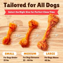 Gootoe Turkey Tendon Dog Treats, Strips 3oz, 100% USA-Sourced Turkey, Natural Snack, Premium Puppy Chews, Hypoallergenic, Rawhide Free, Reseal Value Bags, Size For Small Dogs - Bone (S) - View 2
