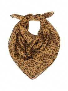 1 pezzo di accessori per capelli, foulard, sciarpe, sciarpa triangolare da donna, stile hip-hop, versatile, in tessuto di raso floreale