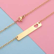 Collar personalizado con código musical, collar personalizado con código musical grabado, collar rectangular de acero inoxidable hueco con forma de corazón personalizado, joyería personalizada con canción musical, regalos hechos a mano únicos para amantes de la música, regalos de cumpleaños, regalos de Navidad