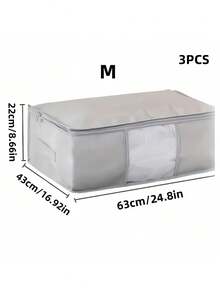 3 Pieces Of Holiday Decoration Storage, Clothes And Closet Storage, Clothes Quilts, Blankets, Storage Bags, Folding Zipper Storage Boxes, Large-Capacity Clothes Storage Boxes, Gray With Handles. Boy Valentine Heart Women's Valentinebedroom,Organizer,Organiser,Home Storage,White T Shirt Women,Black Pants Women,Ladies Winter Clothes,Dress,Winter Clothes For Ladies,Elegant Woman Dresses,White Shirt For Ladies,Long Sleeve,White Jumpsuit For Women,Spring Dresses For Women,Spring Outfits For Women,Spring,Spring Clothes,Minimalist,Summer Tops - Grey - View 15