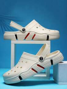 1 Paar atmungsaktive, rutschfeste Herren Sandalen, Neuestes Design 2025, Straßenmode Stil, Lässig Outdoor Strandlatschen, bequem und weich für den täglichen Gebrauch drinnen