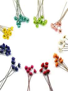 100 Stücke kleine getrocknete Sternblumen, Strauß mit unsterblichen Blumen, handgefertigte DIY Blumenarrangements, Vasen-Füllblumen für Thanksgiving, Weihnachten, Hochzeit, Heimdekoration