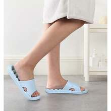 New-  Women's Shower Slipper, Quick Rying Non-Slip Slippers, Bathroom Hou & Pool San, In-Oor Slipper For Gym, Soft Sole, Beige, Size S, M, L, XL - 藍色 6-7 小姐 5-6 男士 - 查看 7