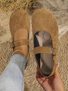 Women's Casual, Versatile, Lightweight, Round Toe Mary Jane Shoes. Adjustable Strap Design To Fit Different Foot Sizes Comfortably. Suitable For Pairing With Dresses Or Pants, For Casual To Formal Occasions, Ideal For Creating A Unique Style