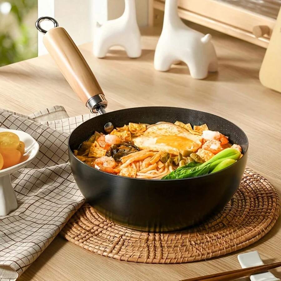 Sartén de Hierro Antiadherente, Mini Sartén, Cacerola, Sartén para Omelette, Wok, Utensilios de Cocina, Suministros de Cocina, Entrega Directa - 26 centímetros - Ver 1