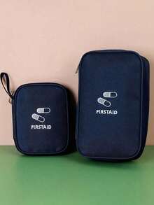 便携式药包，可爱迷你急救包，医疗应急收纳袋，适合居家、户外、露营、徒步旅行、野外生存旅行，多种颜色和尺寸可选，返校旅行必备 - 彩色 - 查看 7