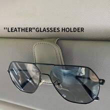 1 Stück Auto Sonnenbrille Clip, multifunktionaler Leder Auto Sonnenblenden Clip, Ausweis Kartenhalter Aufbewahrung, Auto Sonnenbrille Organizer für Frauen Aufbewahrung Organizer, Reiseaccessoires, Schulanfang Schlafsaal Aufbewahrung