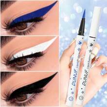 DUNUF 1 Pcs Black & White Blue & Purple Waterproof Liquid Eyeliner Sweat Resistant Stain Free Long-Lasting Quick Dry Easy To Apply Makeup - Nhiều màu - Xem 11