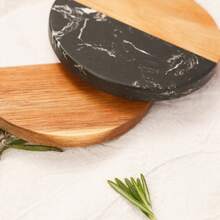 1PC Personalized Family Names Coaster, Custom Marble Wooden Coaster, Wedding Favors Bulk Engraved Coasters, Engagement/Wedding/Housewarming Gift