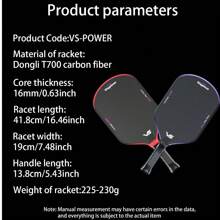VISPINVO Pickleball Paddles, Toray T700 Carbon Fiber Pickleball Paddle With A 16mm Shark Power Polymer Core, The Pickleball Rackets Designed For Ultimate Spin & Consistency,With Pickleball Bag And Sweat-Absorbing Band