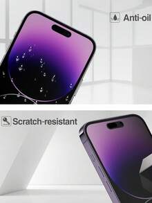 Bộ 3 miếng dán màn hình bảo mật, cảm ứng nhạy, chống nứt, chống bám vân tay, chống bọt khí, chống trầy xước, chống nhìn trộm, bền bỉ, tương thích với iPhone 17, 16 Pro Max, 16, 16 Pro, 16 Plus, 15 Pro Max, 15, 15 Pro, 15 Plus. Miếng dán màn hình cường lực 9H chống nhìn trộm, tương thích với iPhone 14 Pro Max (6.7 inch, model 2022), tương thích với ốp lưng điện thoại, không bọt khí. - màu đen - Xem 6
