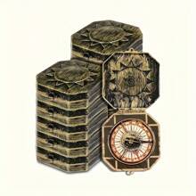 1 pièce Mini boussole de pirate, ornement vintage de capitaine, convient pour les fêtes à thème pirate, décoration de boussole nautique pour les fêtes, pendentif de couleur cuivrée pour le cosplay de pirate et les fournitures de fête d'anniversaire