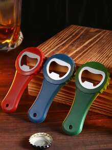1/2/3 pièces Ouvre-bouteille bord vague de couleur aléatoire, ouvre-bouteille de bière, de vin et de jus compact et portable, petit outil pratique de cuisine et de restaurant