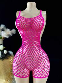1 pieza Lencería sexy body stocking transparente sin ropa interior para el Día de San Valentín, ropa y traje de baño de mujer