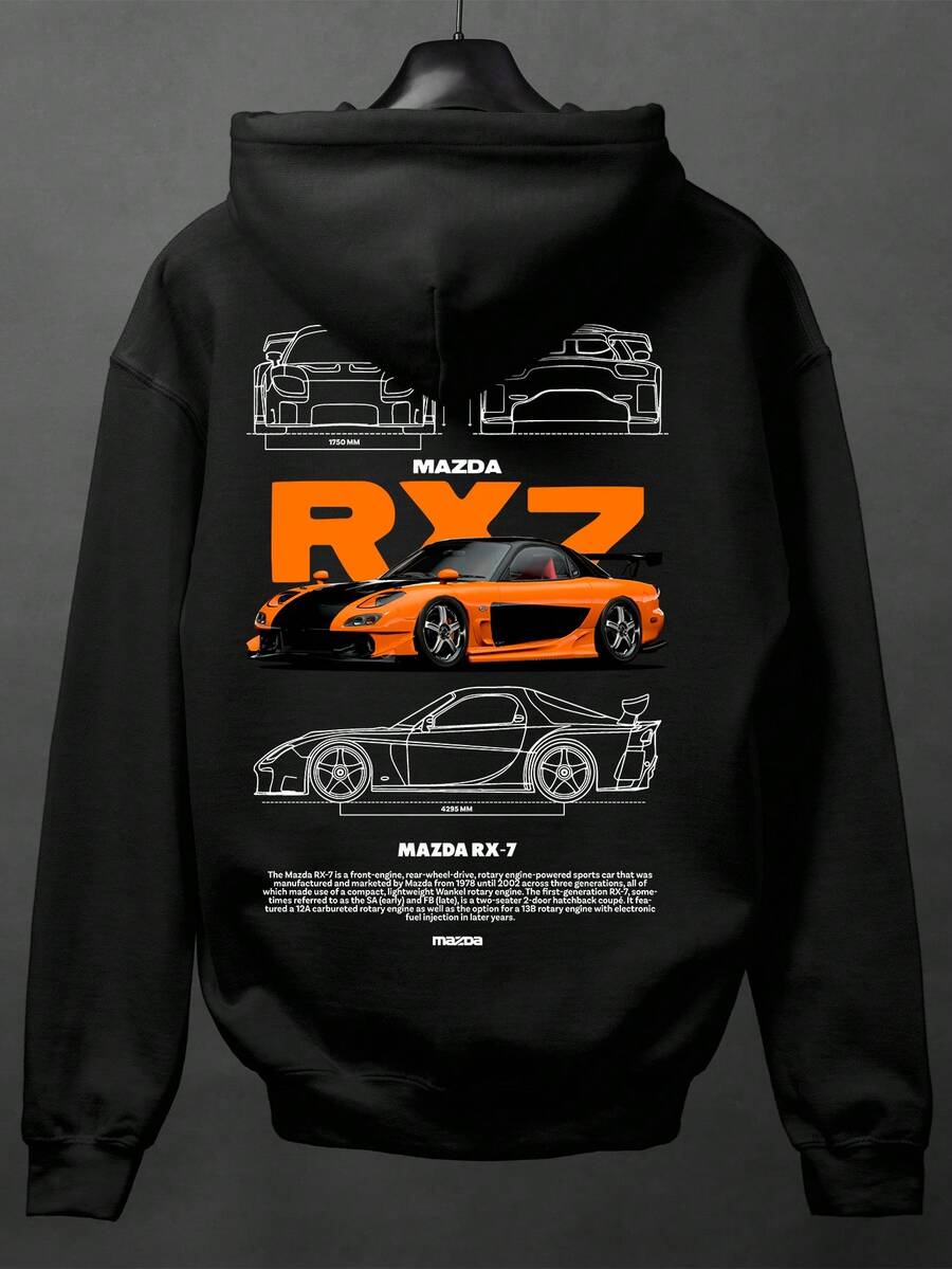 Fast And Furious Car RX7 Sweatshirt - Negro - Ver 1