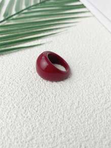 1pc Retro Minimalist Resin Ring, Fashion & High-Quality, Suitable For Daily Wear