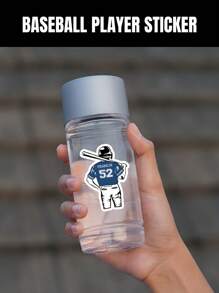 Baseball Name Decal | Personalized Custom Baseball Sticker | Team Baseball Decals Sticker With Name And Number | Baseball Gift-9pcs,For School Supplies,Back To School