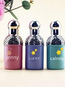 3 botellas de perfume de vidrio recargables de 30 ml con impresión UV o tallado antiguo, patrón personalizado complementario aleatorio, adecuado para viajes y regalos a familiares/amigos, regalo personalizado único (color aleatorio)