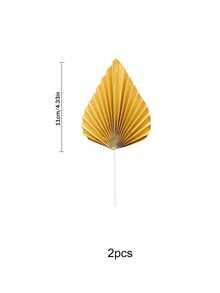 4 đồ trang trí bánh lá cọ giả bằng giấy, đồ trang trí bánh quạt giấy vàng, đồ trang trí bánh theo phong cách Bohemian, thích hợp để trang trí bánh sinh nhật, trang trí bánh cưới, đồ trang trí bánh mừng em bé, đồ trang trí bánh tráng miệng cho tiệc, đồ trang trí tiệc rửa tội, tiệc nghỉ hưu (nhiều màu) - Nhiều màu - Xem 12