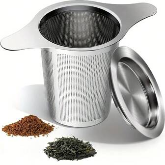 Stainless Steel Double Ear Conical Tea Infuser Tea Filter Tea Strainer Tea Accessories Tea Strainer Net Back To School