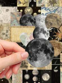 50pcs Vintage World Map Tidal Stickers, Waterproof Decorative Stickers For Phones, Laptops, Luggage - Multicolor - View 4